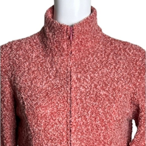 ExOfficio Jacket Womens Small Pink Zip Up‎ Nubby Fleece Casual Outdoors Heritage - Picture 5 of 7